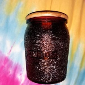 Duraglass Humidor brown glass tobacco cigar keeper